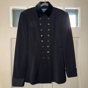 Vintage Ralph Lauren Black Double-Breasted Pea Coat